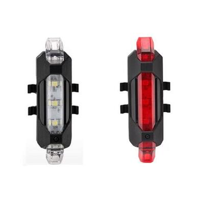 Fietsverlichtingsset voorlicht en achterlicht - led fietslampen - usb oplaadbaar