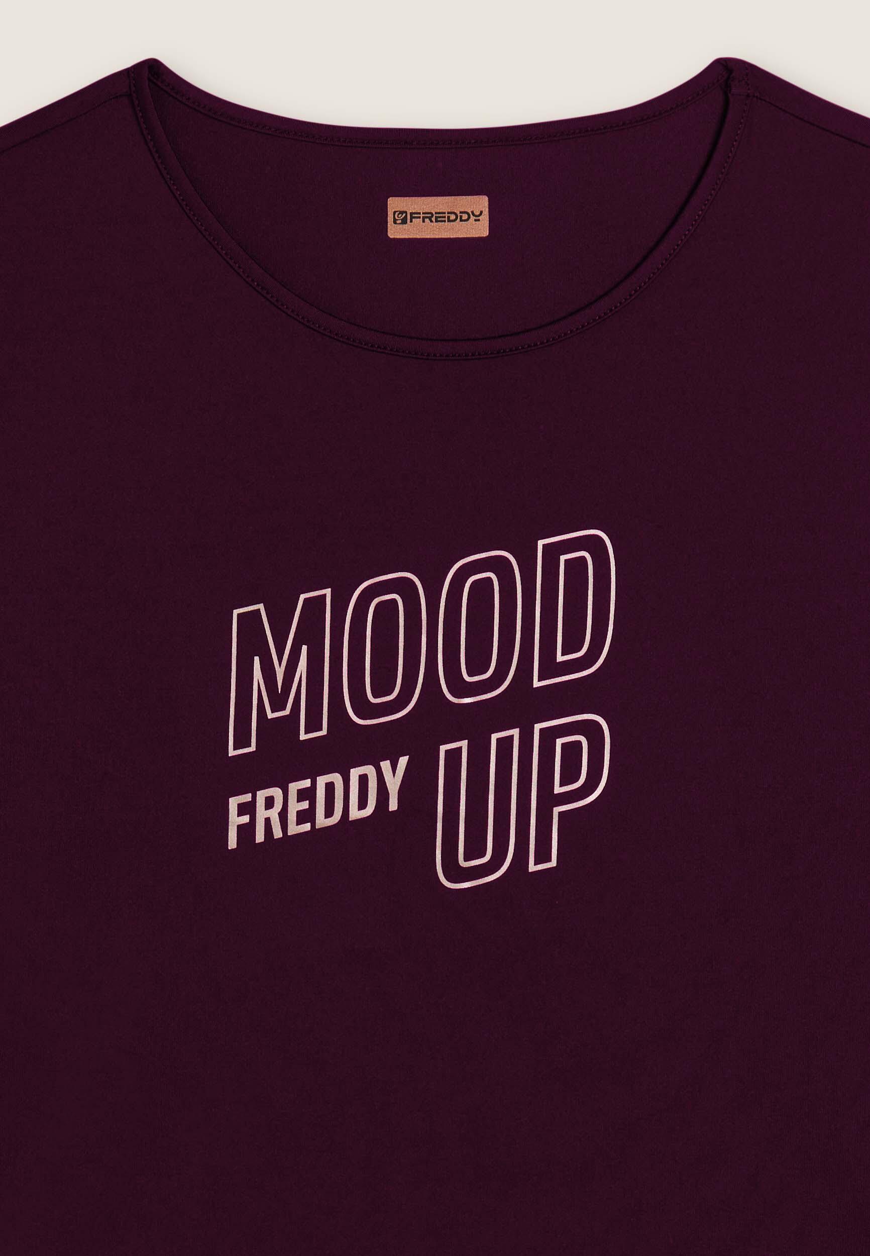 T-shirt court à manches larges et imprimé Mood Up 3/3