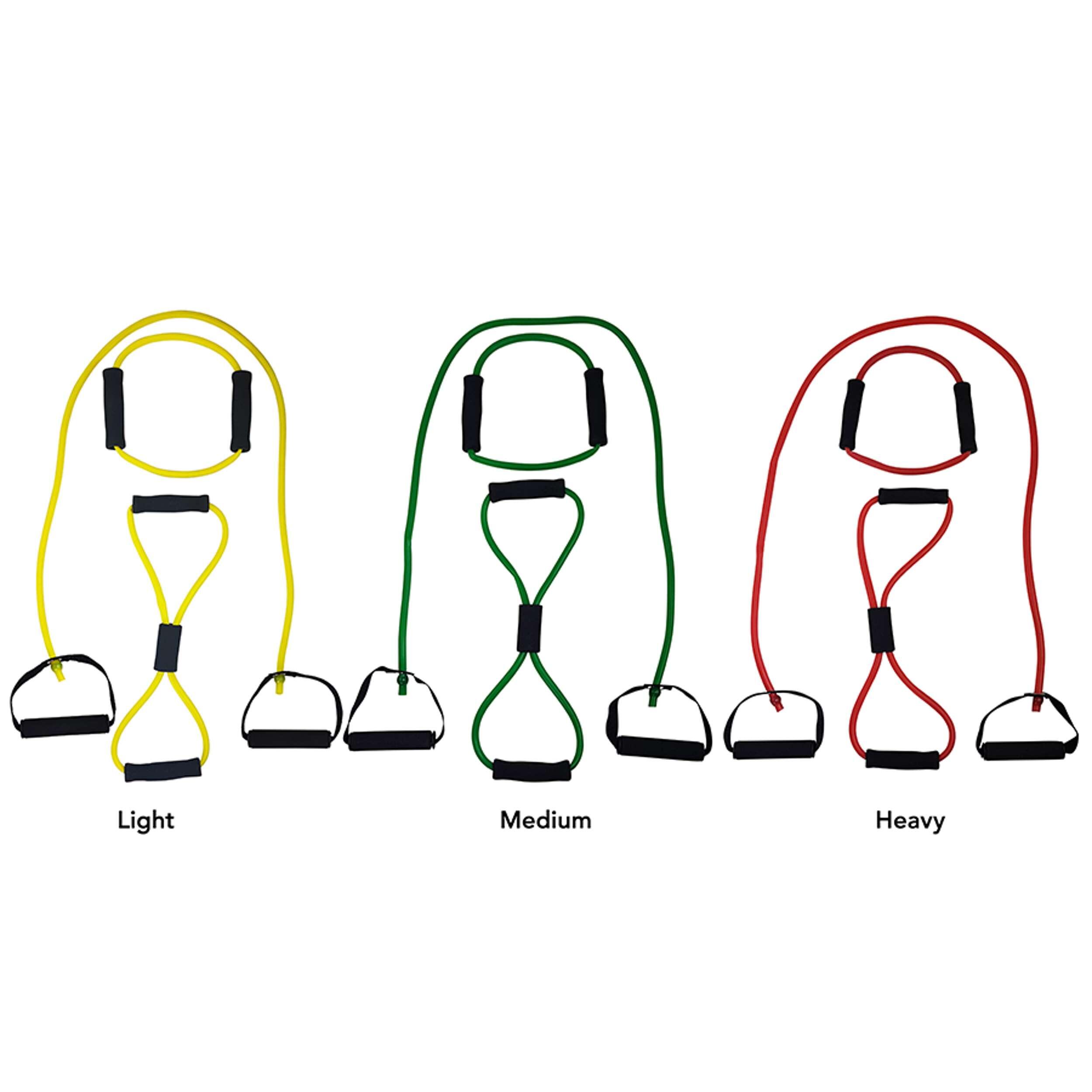 Resistance Band Tubing Set – Fitness Tube Band with Handle for Exercise (Light) 5/7