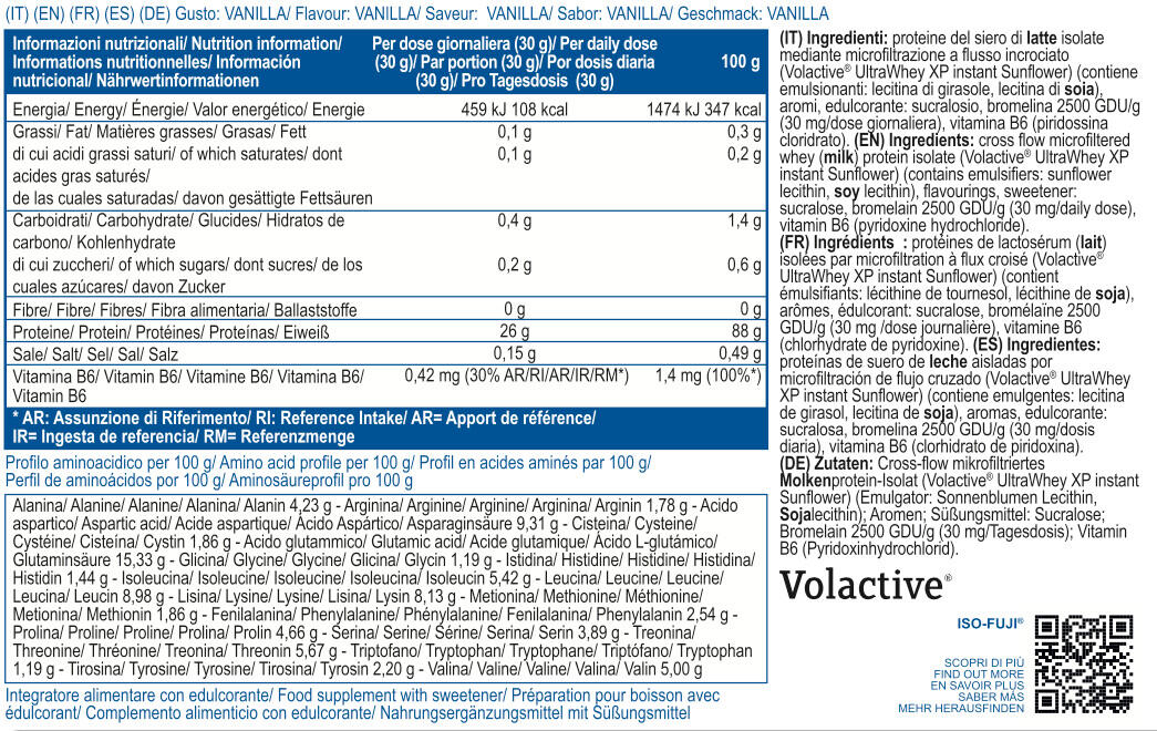 Whey isolate - Iso-Fuji® - Vanille 3/3