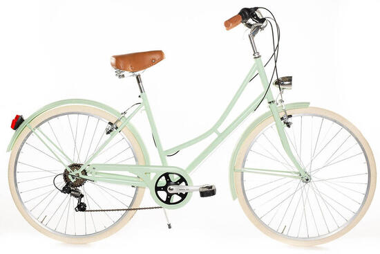 Bicicletta da passeggio Capri Valentina Verde Pastel 6V