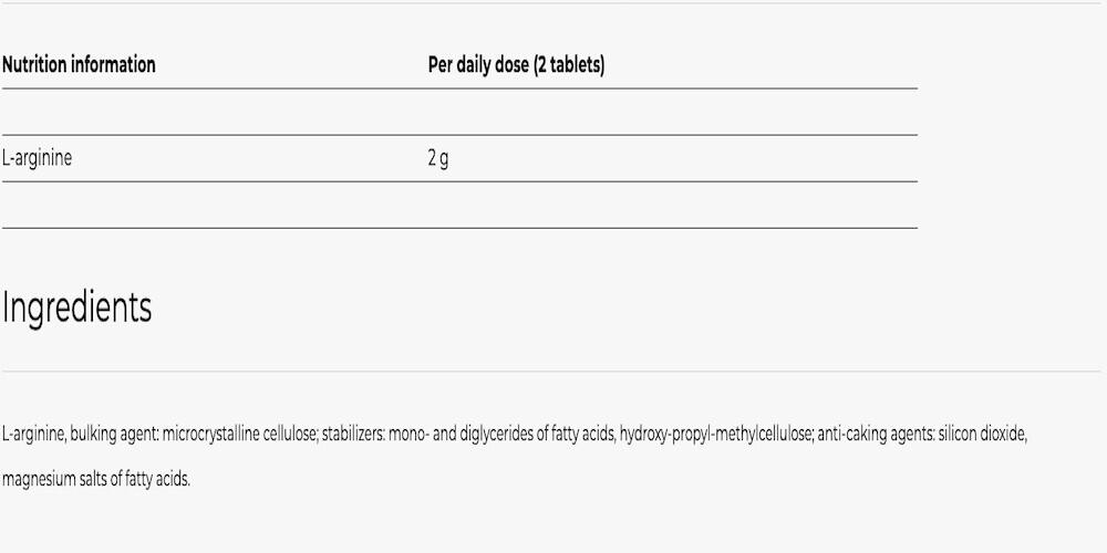 L-Arginine - Arginine Pro - 80 Comprimés 3/3
