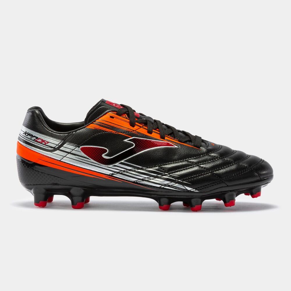 Buty piłkarskie korki Joma Spander 2241 czarno - pomarańczowe
