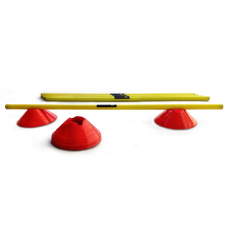 Set antrenament Yakima 15 piese Multicolor cu 5 poli de 1 m