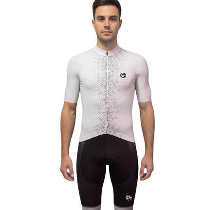 Radtrikot für Herren Unica in Weiß