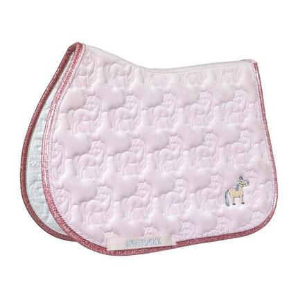 Tapis paillettes de licorne jumping light rose