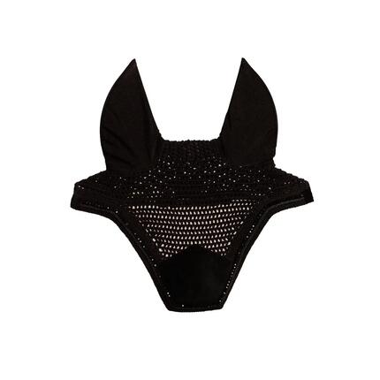 Bonnet anti-mouche Wellington soundless velvet pearls noir