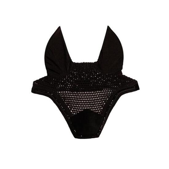 Bonnet anti-mouche Wellington soundless velvet pearls noir