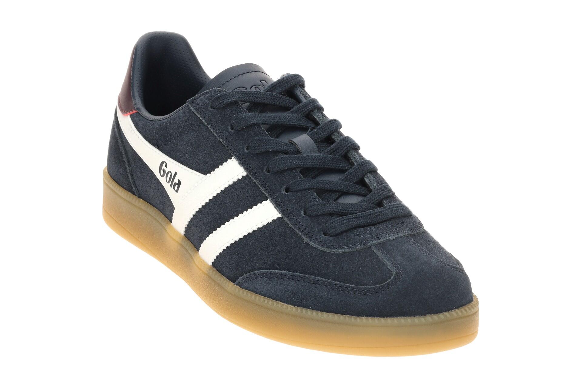 Gola Viper Schuhe Sneakers blau weiß Herren Velour CMB735 3/7