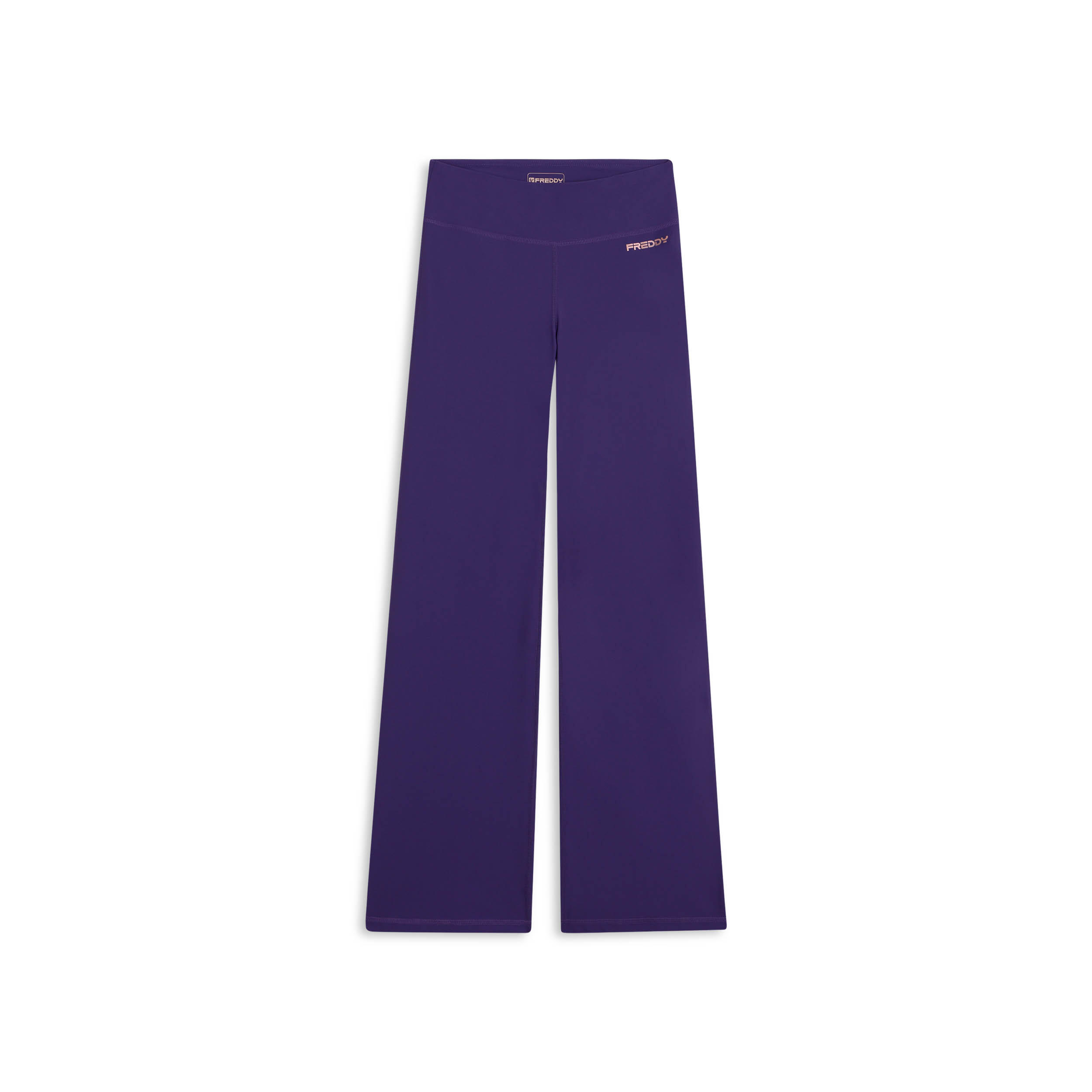 Freddy - Leggings De Sport Flare À Taille Haute Avec Poche Passepoilée - Legging - Violet - Decathlon