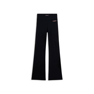 Leggings sportivi a zampa con vita alta e tasca interna