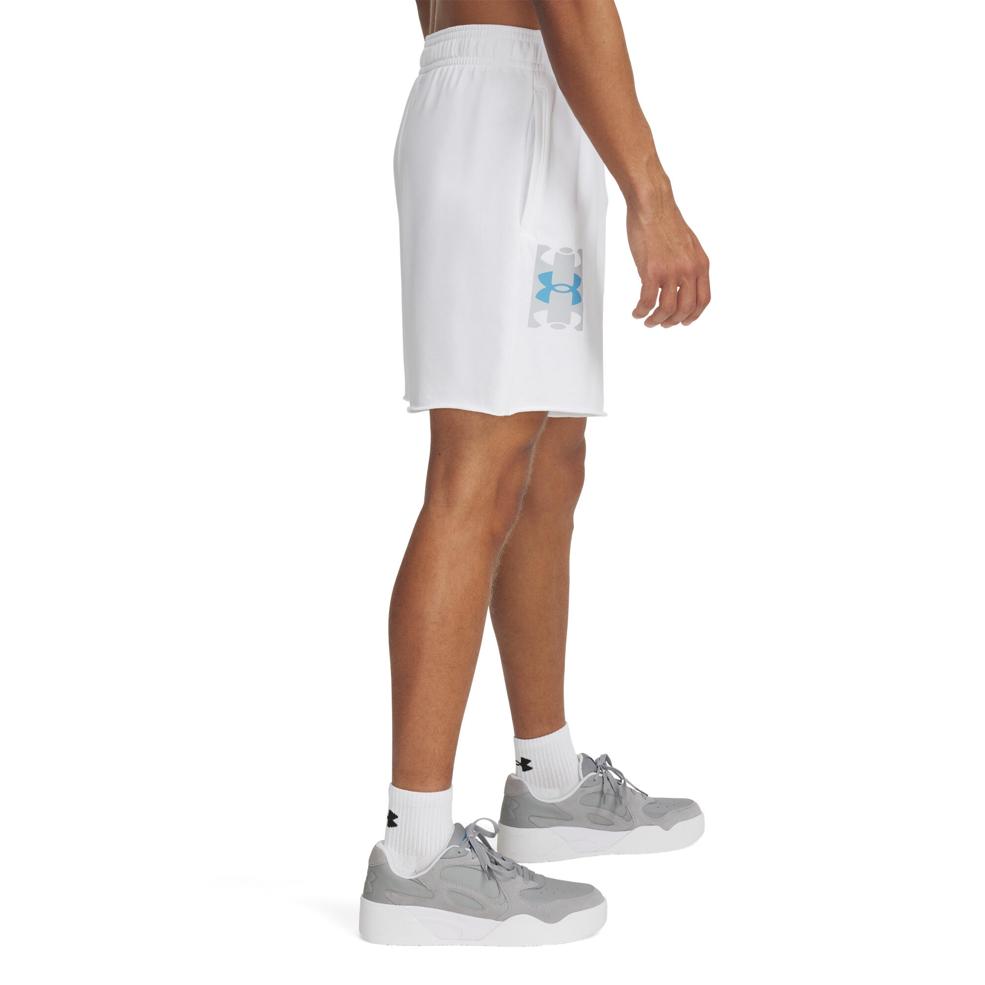 Pantaloncini Under Armour Rival Terry con Logo per Uomo 2/2
