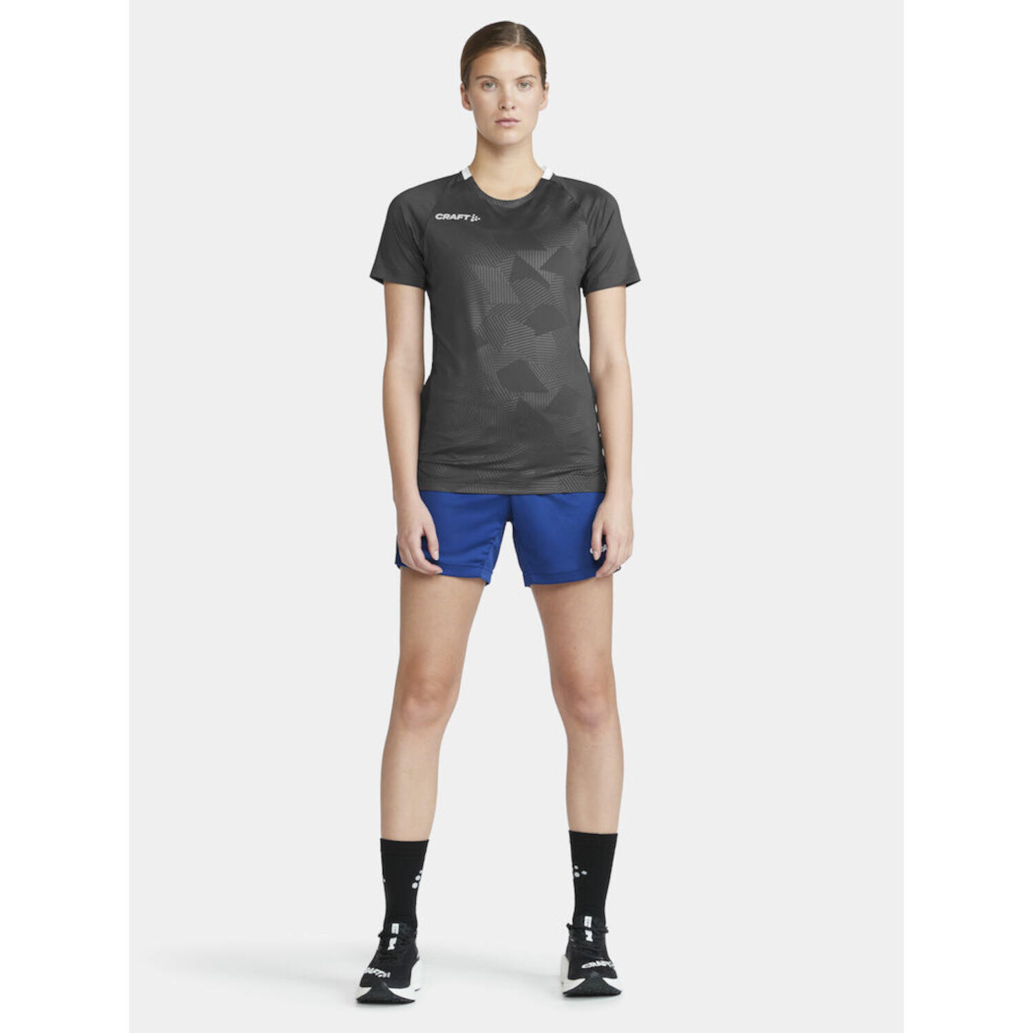 Craft Premier Solid Shirt Dames Korte Mouw - Asfalt 7/7