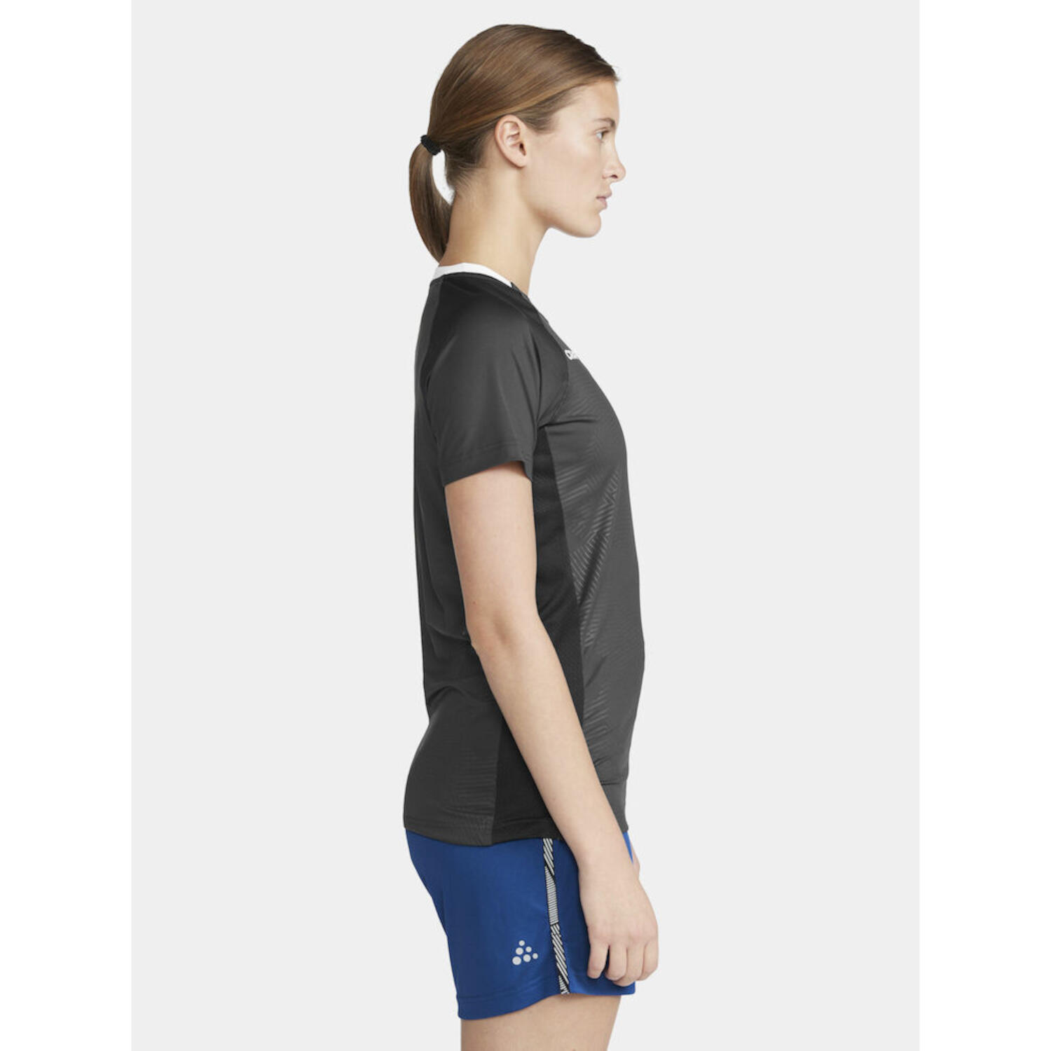 Craft Premier Solid Shirt Dames Korte Mouw - Asfalt 5/7