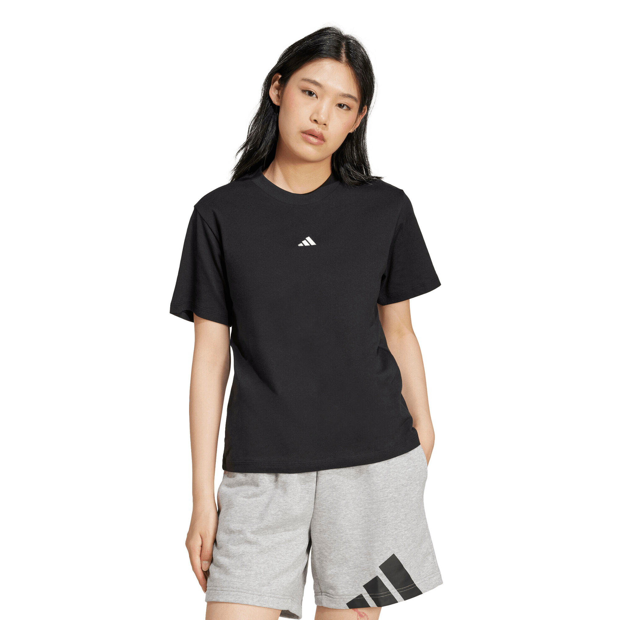 adidas Damen T-Shirt Small Logo Cotton Tee 2/6