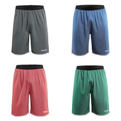 Craft progress omkeerbare korte sportbroek zwart/wit voor heren