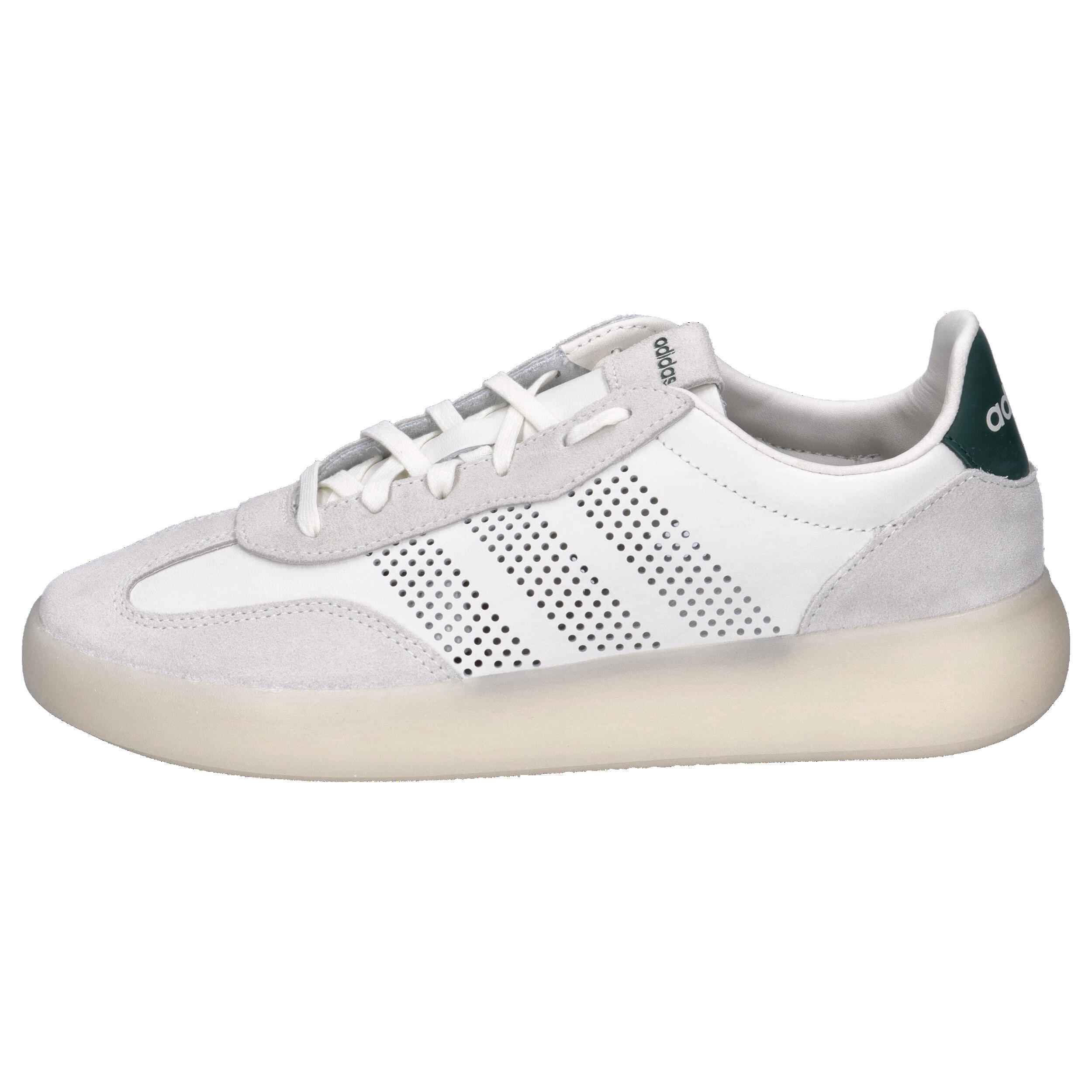 Buty męskie adidas Barreda Decode v2, zamsz i skóra, beżowe 2/7