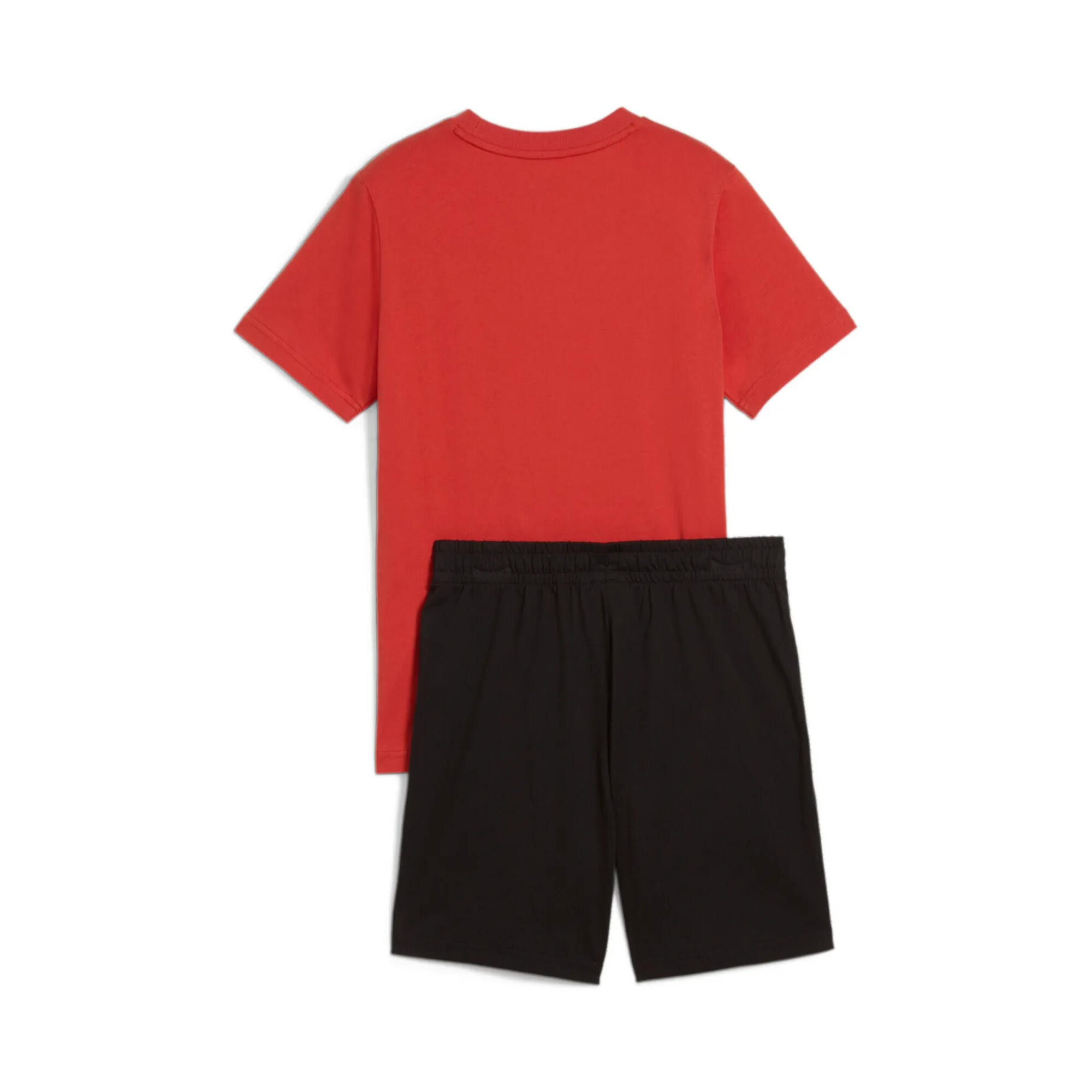 Puma completo maglietta e pantaloncino junior Essential rosso-nero, anni 8 2/2