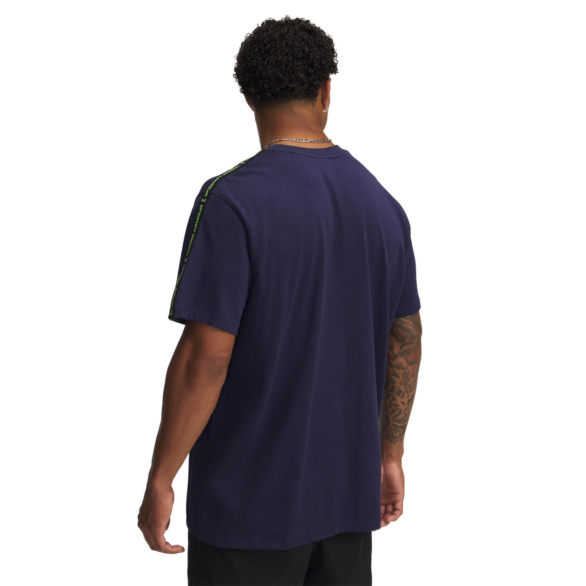 TShirt für , Rundhalsausschnitt, Regulär Herren Marine/Cyber-Grün 4/5