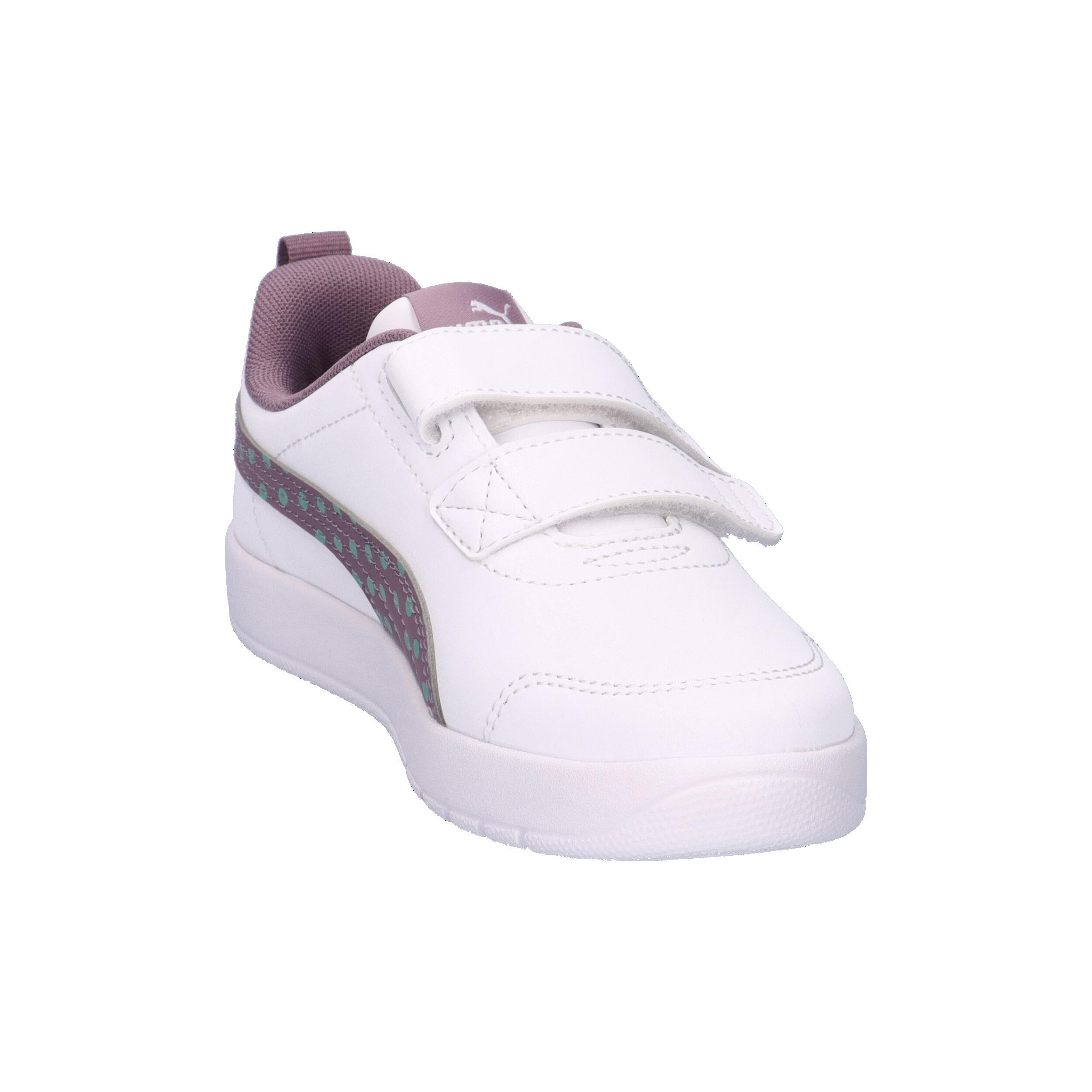 Puma Mädchen Sneaker Courtflex V3 Dotty V PS 398758 2/15