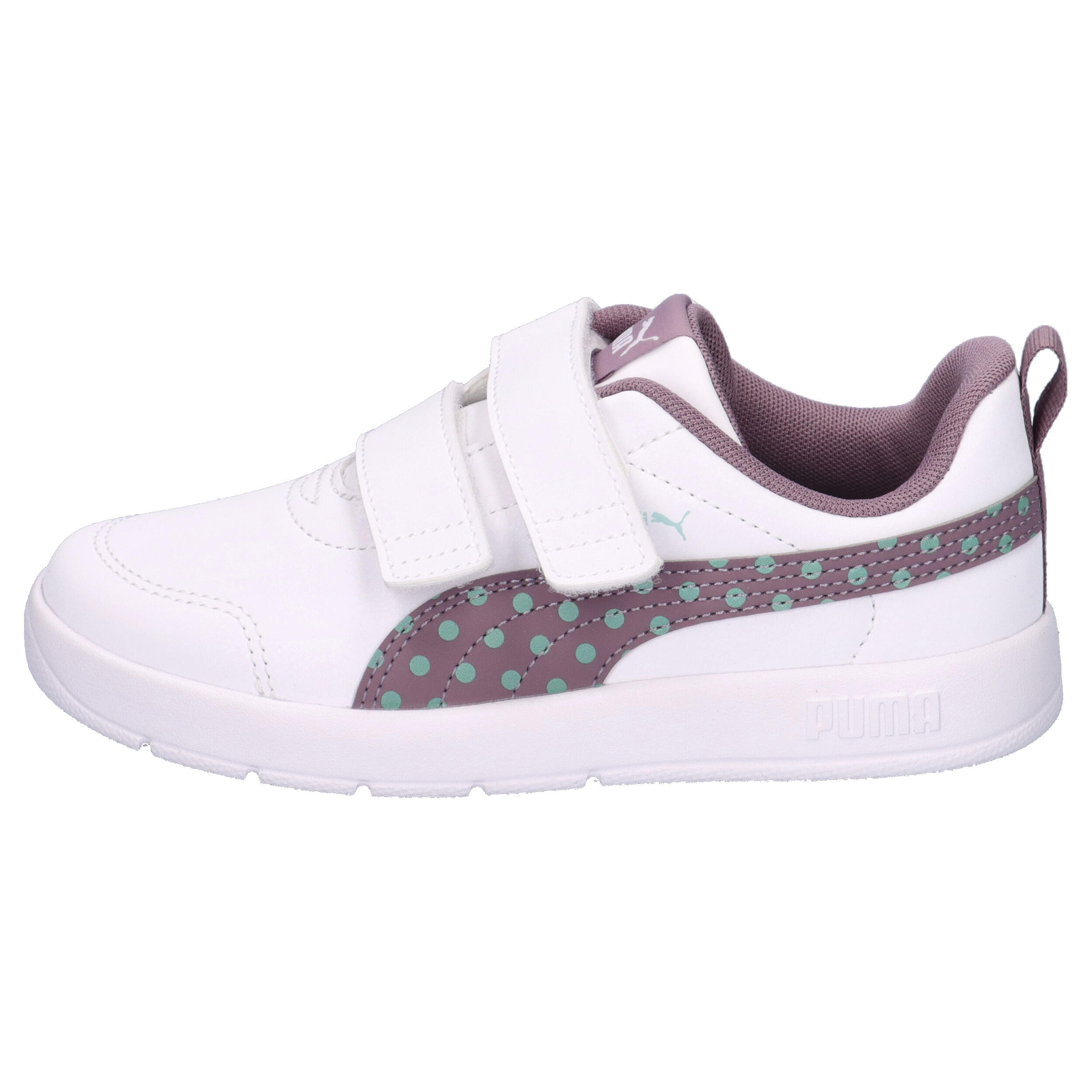 Puma Mädchen Sneaker Courtflex V3 Dotty V PS 398758 10/15