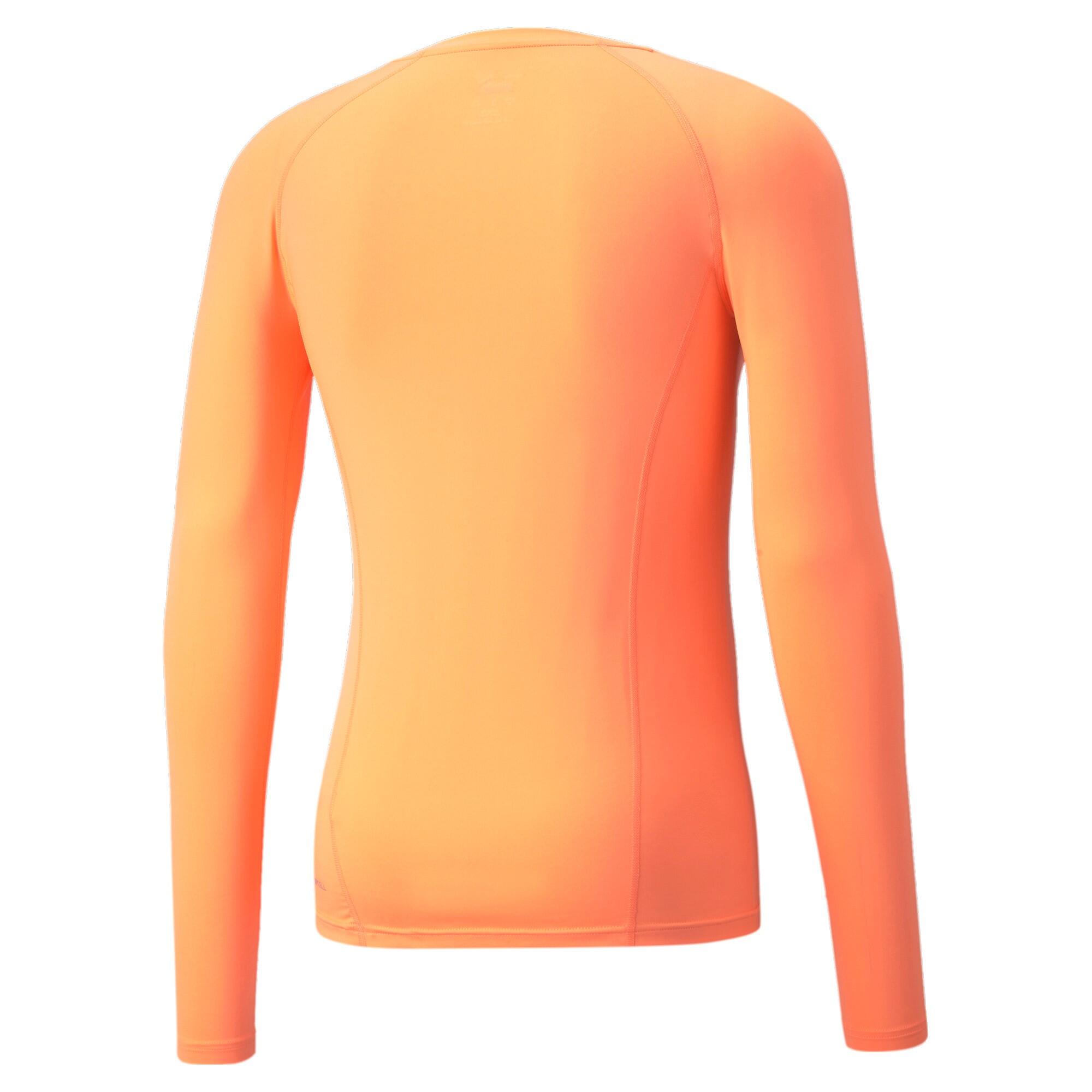 Puma Liga Maillot Compression Manches Longues Homme - Orange Fluo 2/5