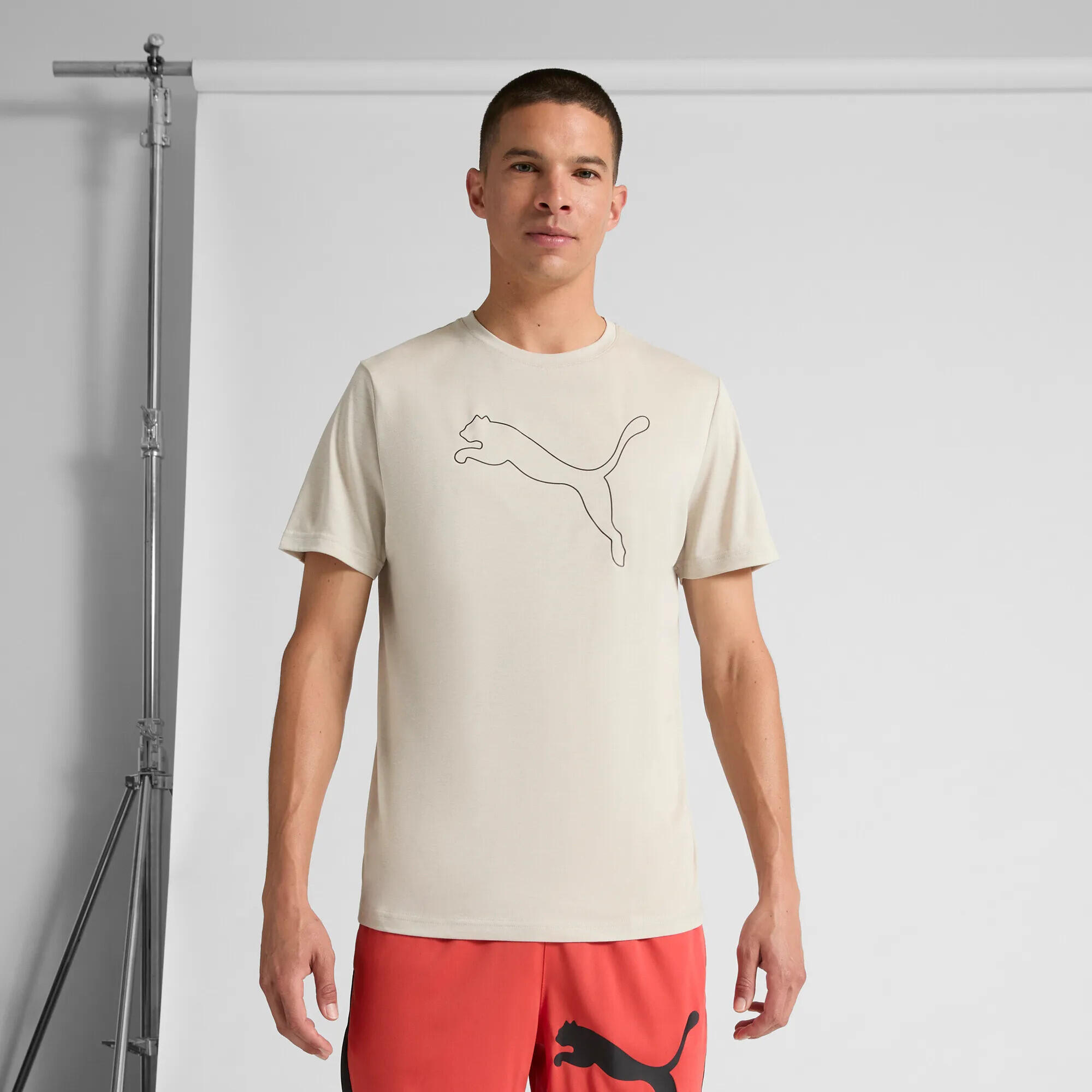 Puma Herren T-Shirt TAD ESSENTIAL HEATHER CAT TEE 525907 2/9