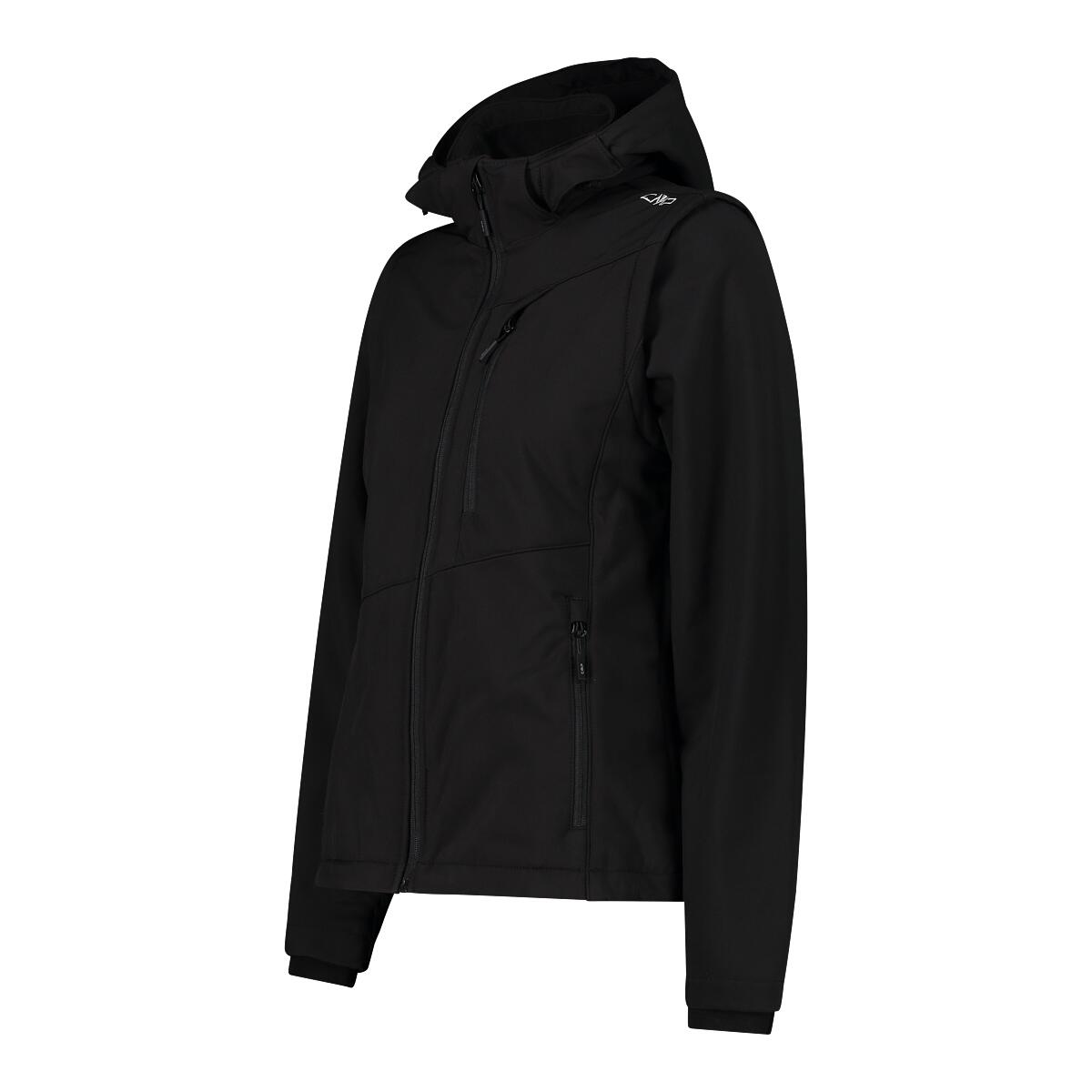 CMP Damen Softshelljacke Jacket Zip Hood With Detachable Sleeves 33A1776 2/5