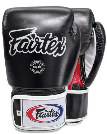 Gants de boxe - Muay Thai - Tight-Fit, 3 couches - BGV1 - Noir