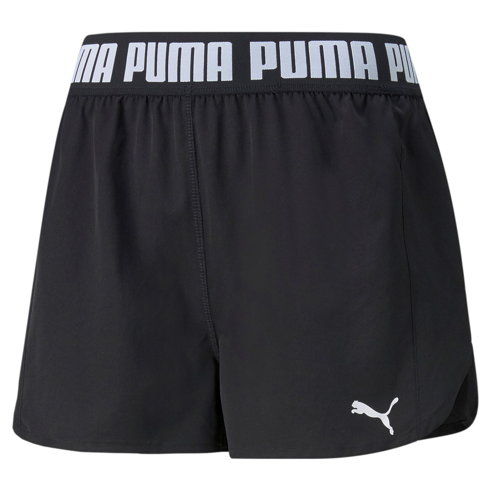 Puma - Short De Sport Pour Femme Puma Train Strong Woven Noir - Short - Blanc|noir - 36 Xs - Decathlon
