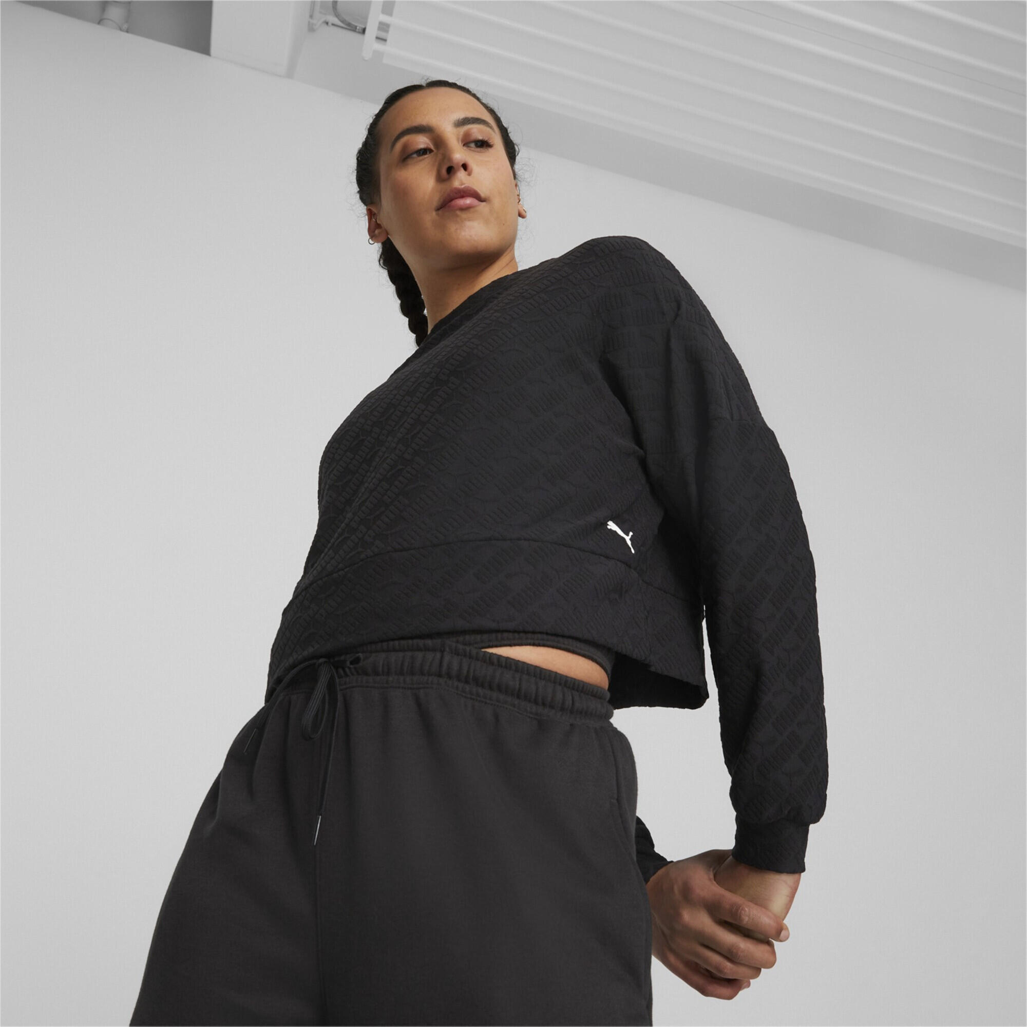 Puma Damen Pullover Puma Fit Branded Fleece Crew 524124 3/9