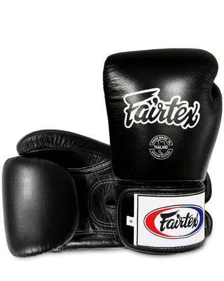Gants de boxe - Muay Thai - Tight-Fit, protection 3 couches - BGV1 - Noir