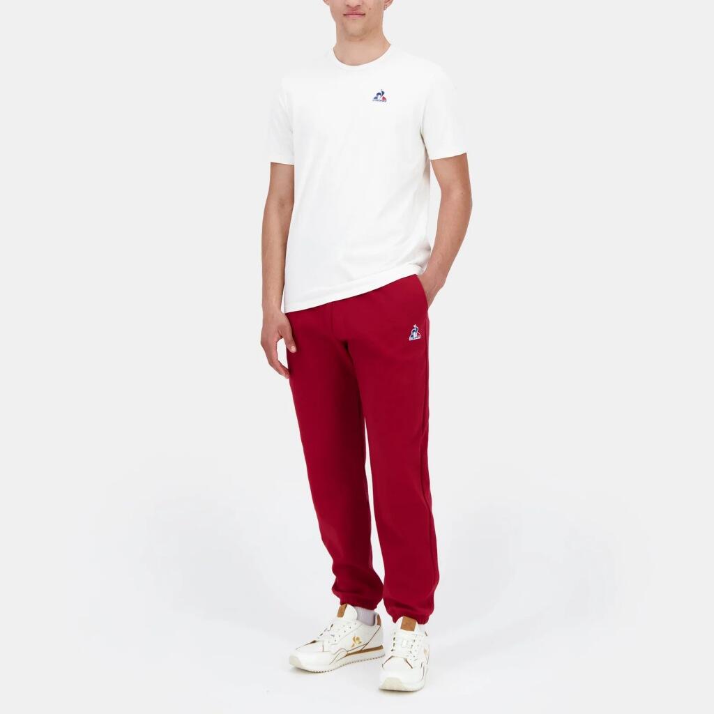 Pantalons Le Coq Sportif Modèle Ess Pant Loose N3 Couleur Rouge 3/7