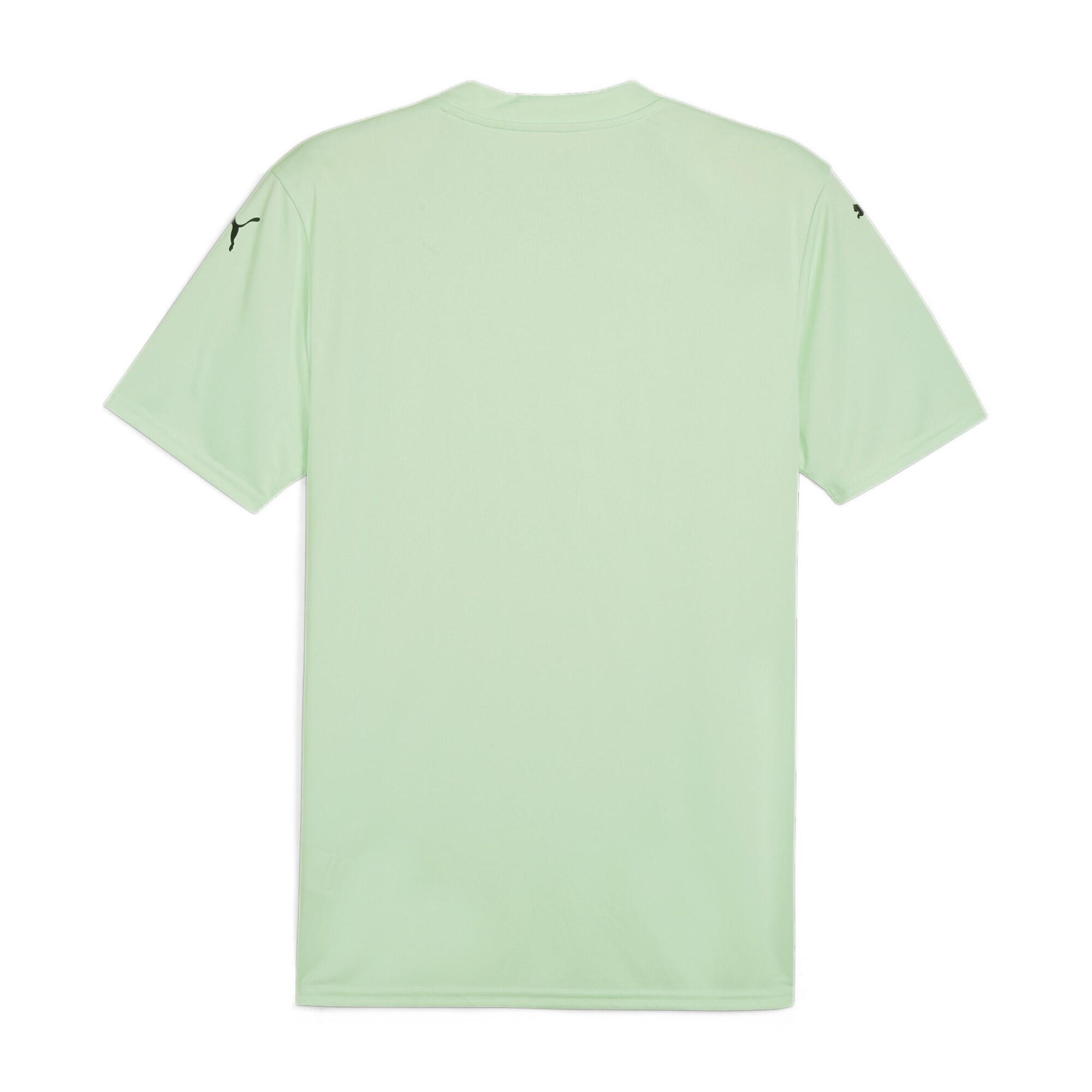 Maglia Puma Teamglory Uomo — 100% Poliestere Riciclato, Fresh Mint/Puma Black, M 2/6