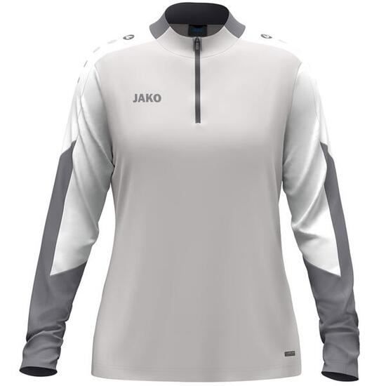 Veste zippée femme - sport - coupe ajustée - Dynamic - Gris clair / Blanc / Gris