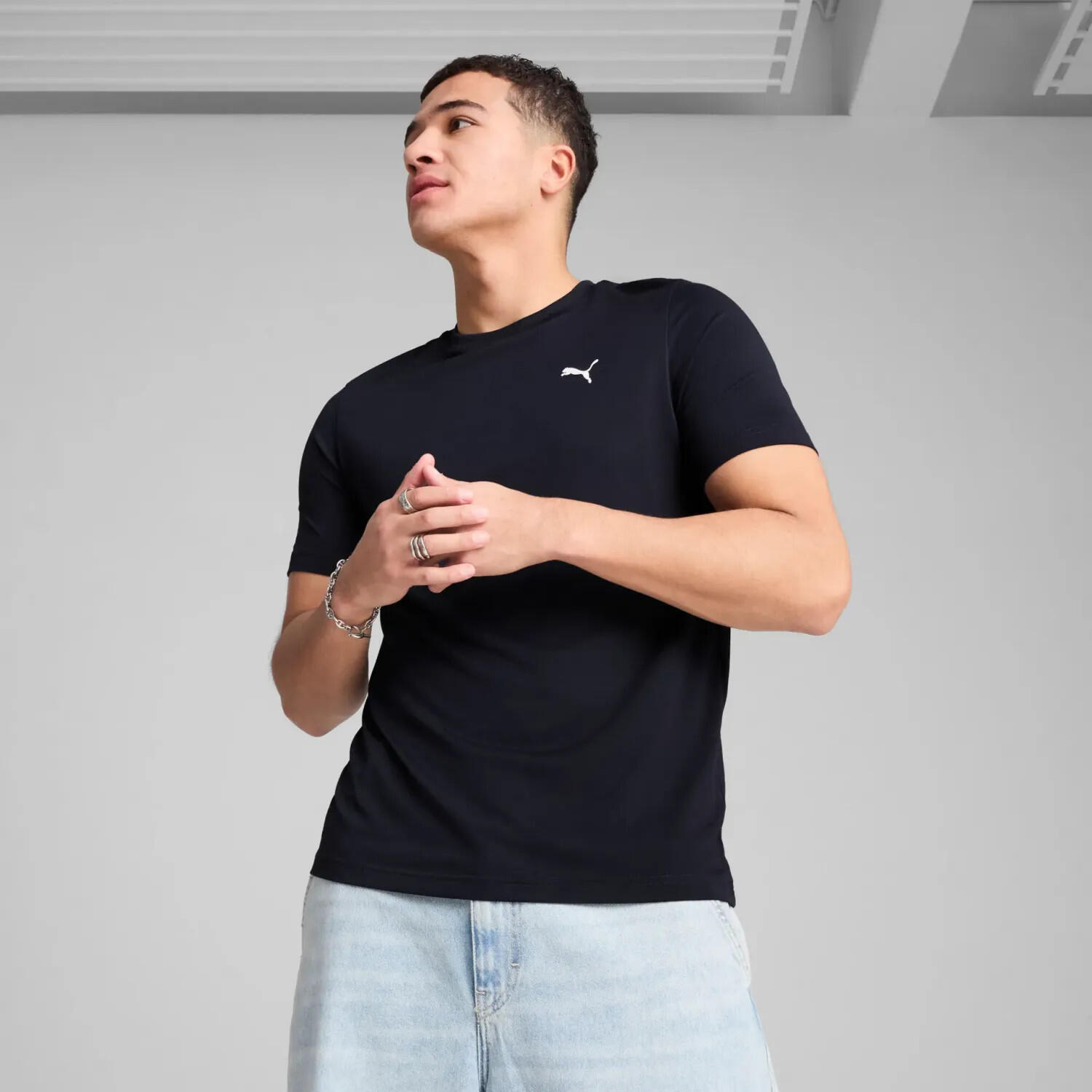 Puma Herren T-Shirt ESS Small Logo Poly Tee 682542 2/9