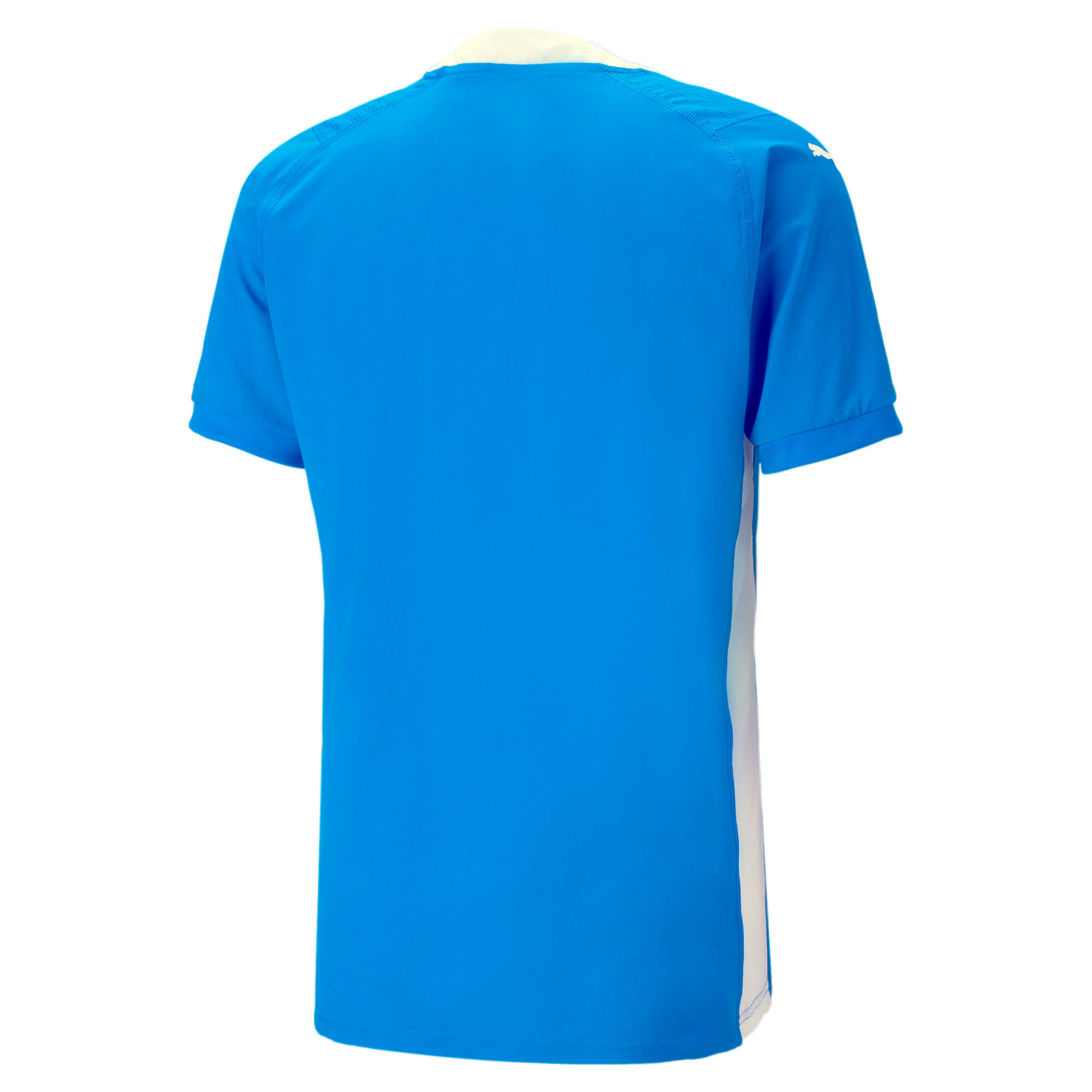 Puma Team Cup Shirt Korte Mouw Heren - Electric Blue Lemonade | Decathlon