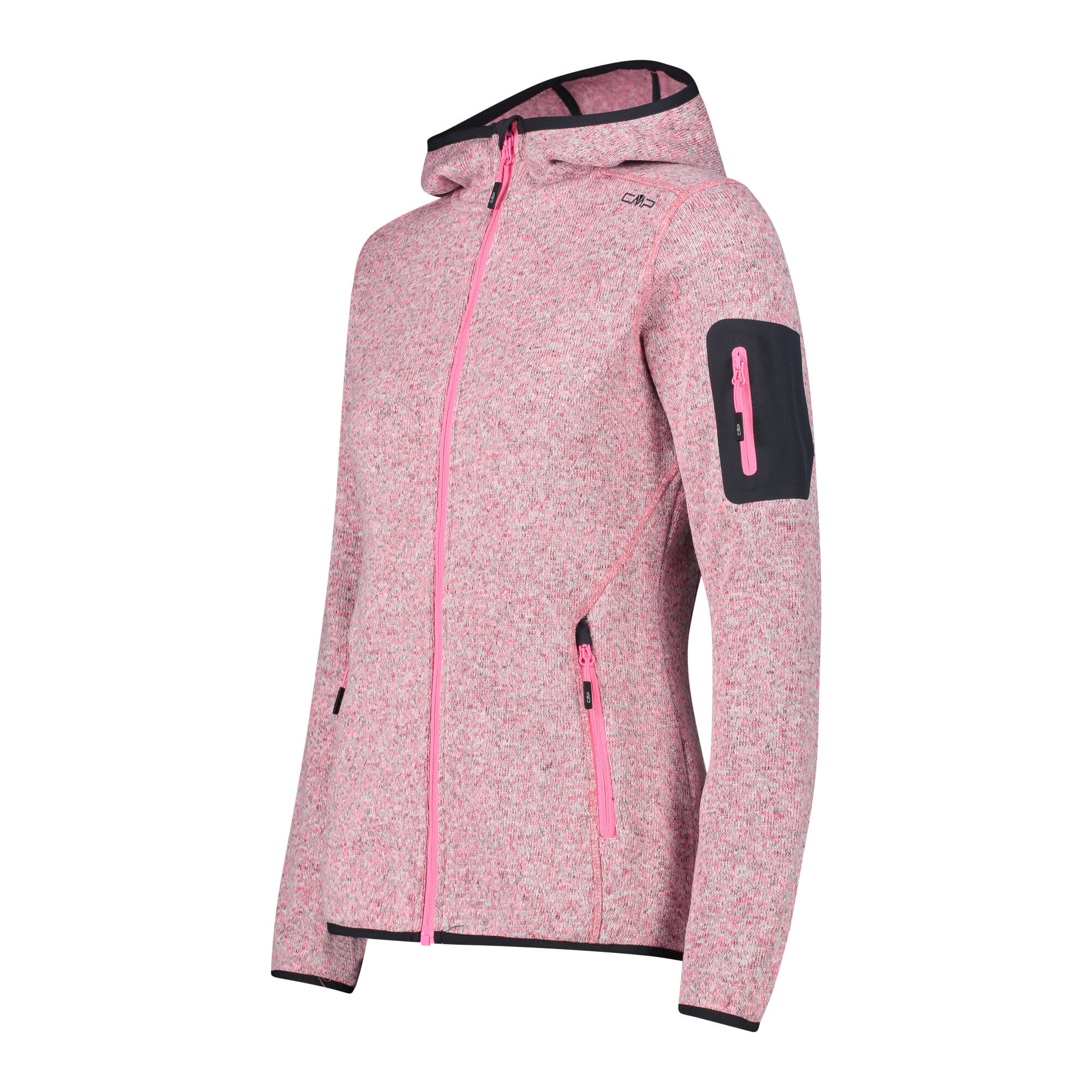 CMP Damen Jacke Knitted Melange Hoody 3H19826 3/3