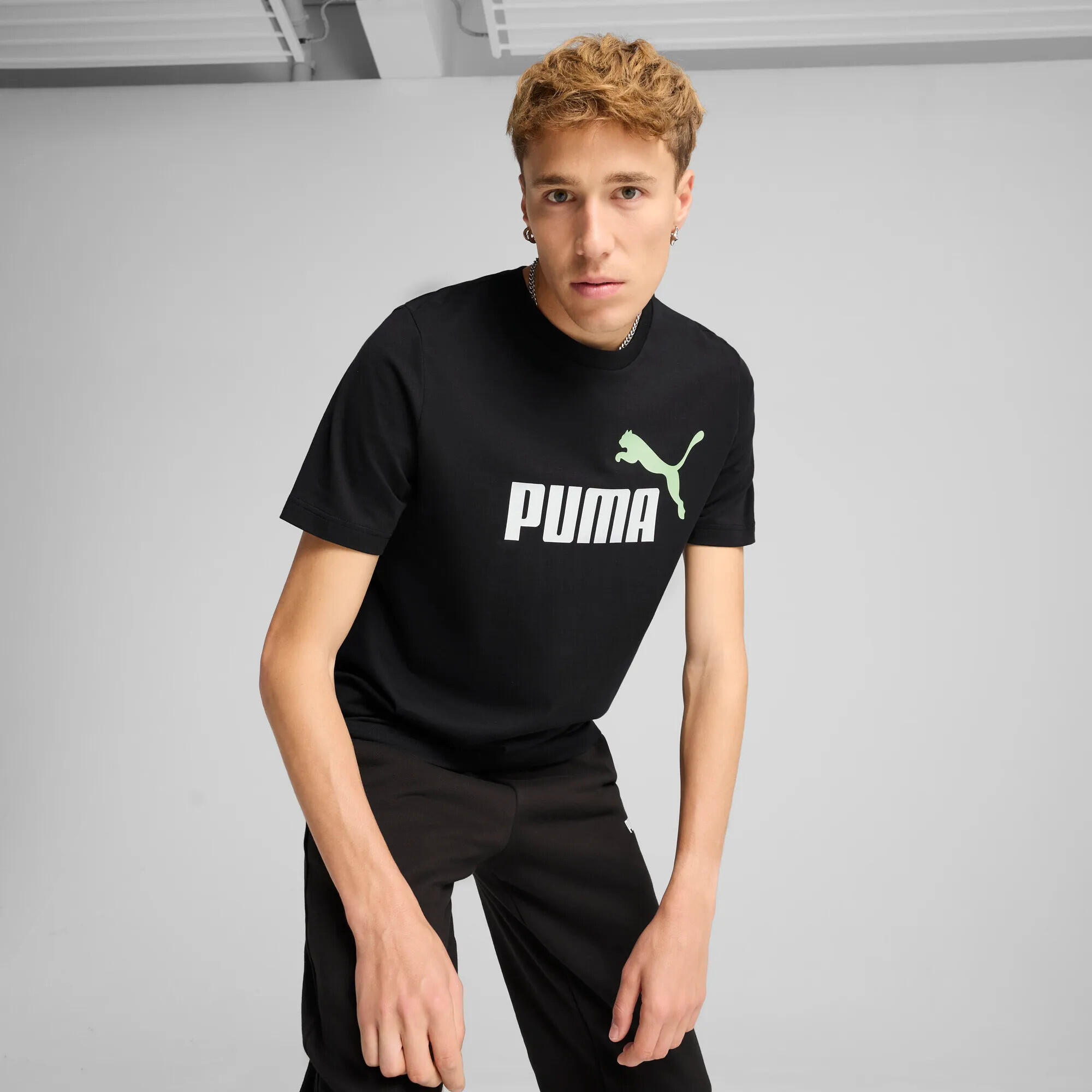 Puma Herren T-Shirt ESS 2 COLOR No. 1 Logo Tee 684708 3/5
