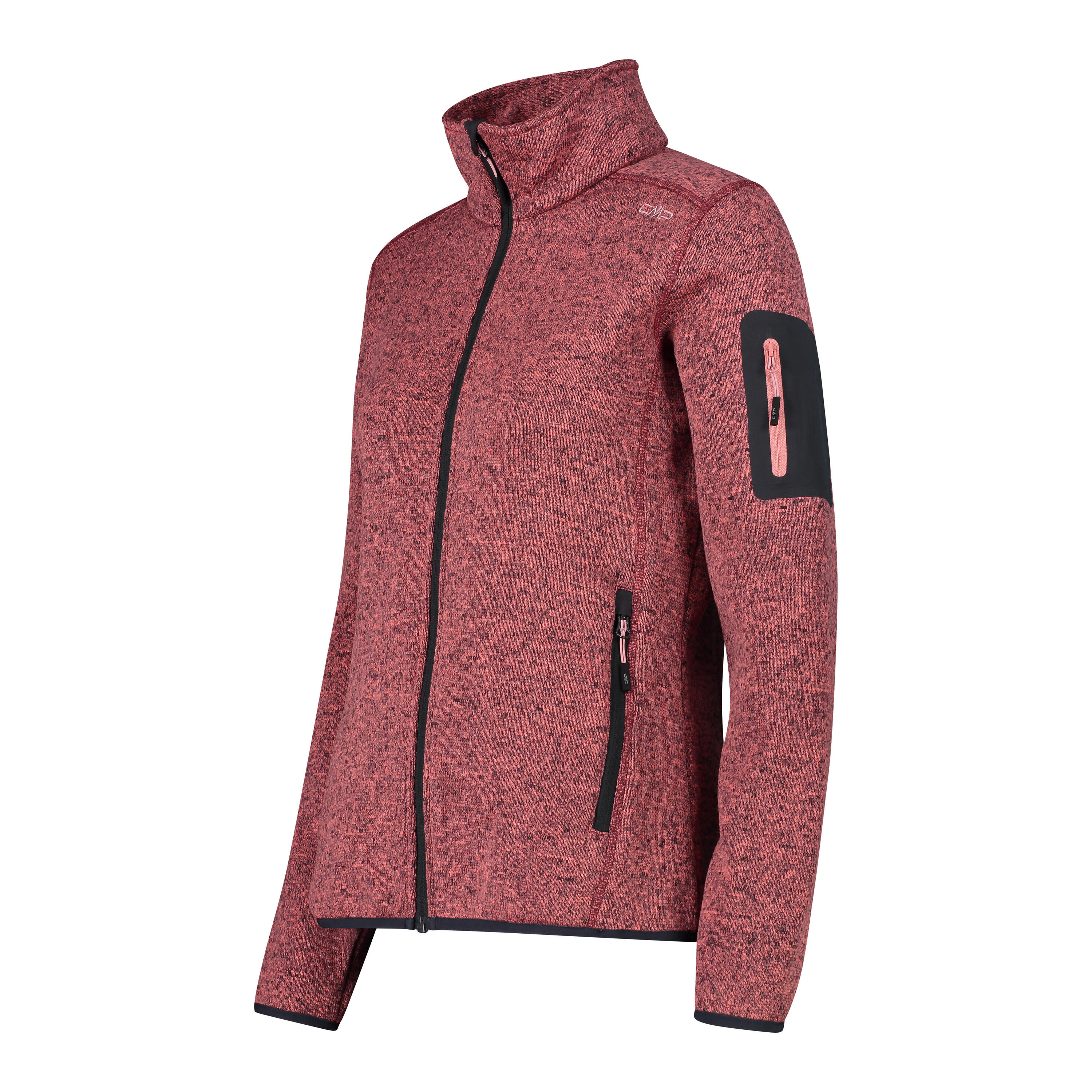 CMP Damen Jacke Knitted Melange Fleece Jacket 3H14746 3/3