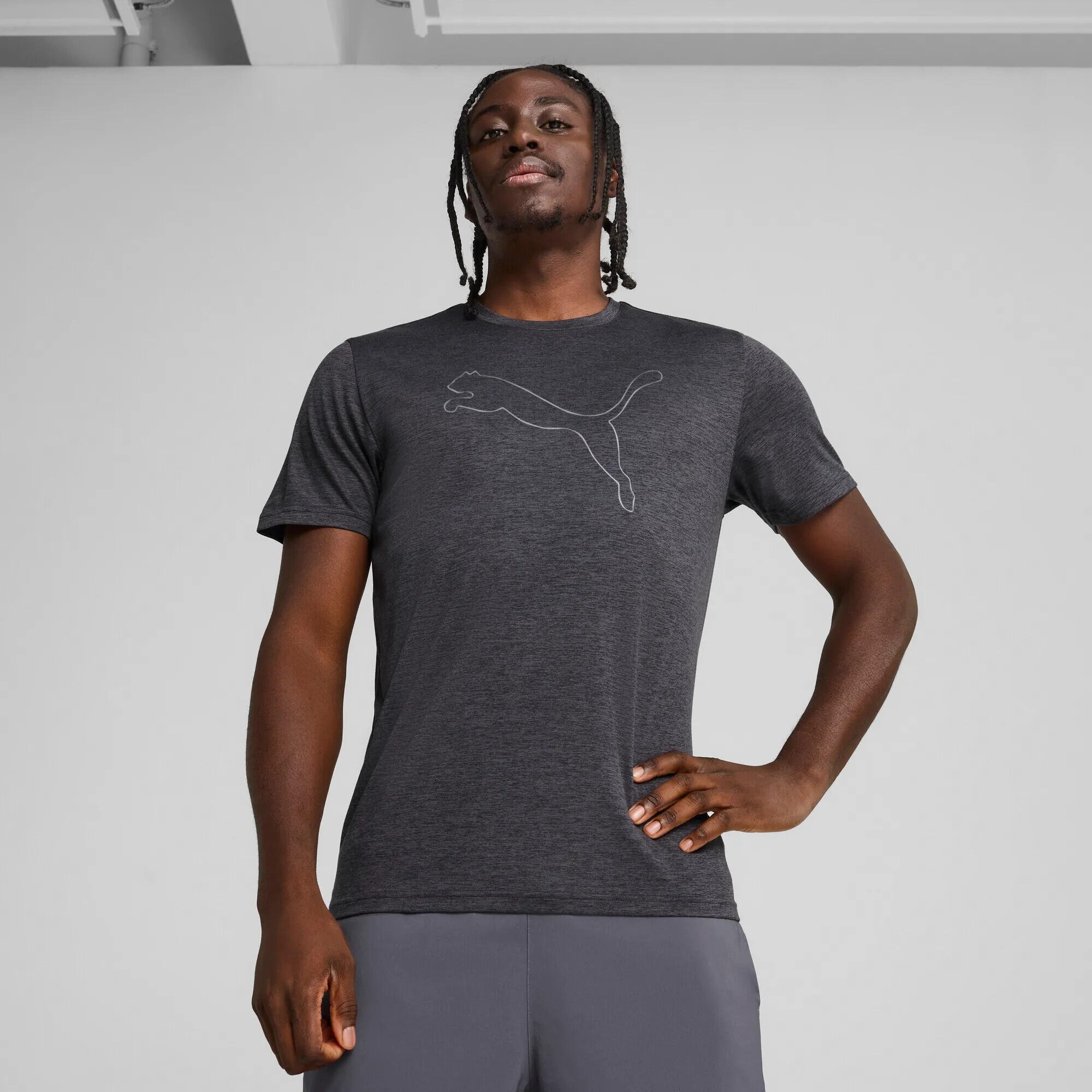 Puma Herren T-Shirt TAD ESSENTIAL HEATHER CAT TEE 525907 2/11