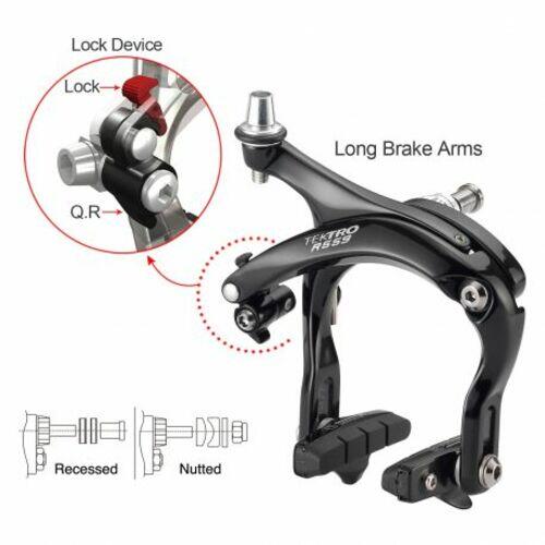 Pair of bolt-on road brake calipers Tektro r559