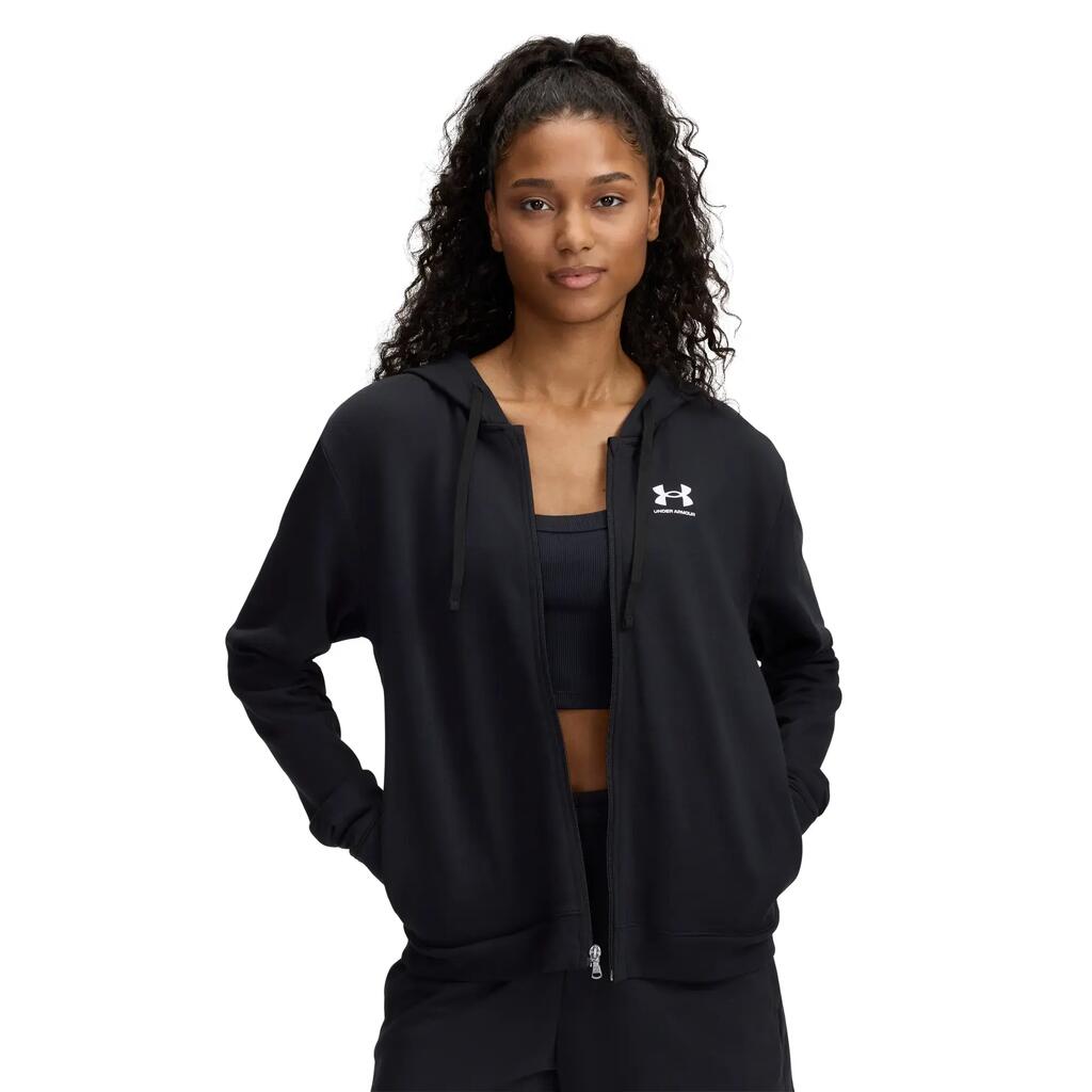 Under Armour Women's UA Rival Terry Black Sweatshirt