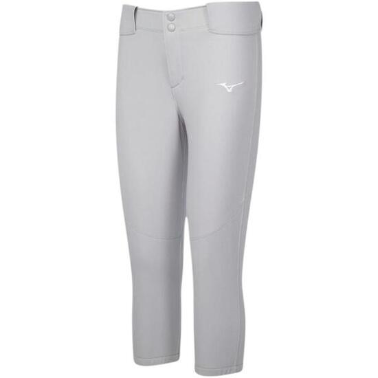 Pantalon Mizuno Stretch SB pour femme avec ceinture, taille L, gris