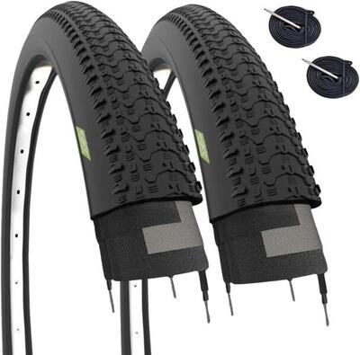 2 copertoni 27.5x2.10 (54-584)+ camere pneumatici mtb 27.5 x 2.10 stradale EV