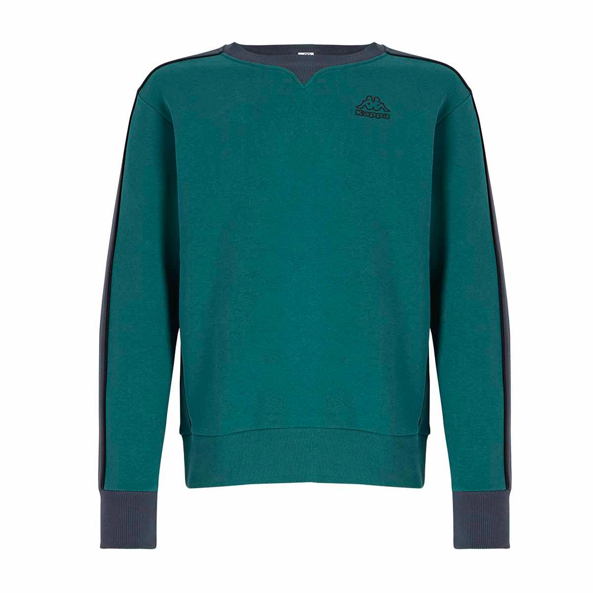 Sweatshirt manches longues homme Gilvio vert, gris 1/4