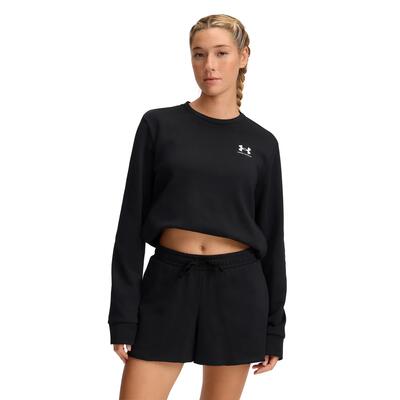 Felpa Nera Donna Under Armour Rival Terry