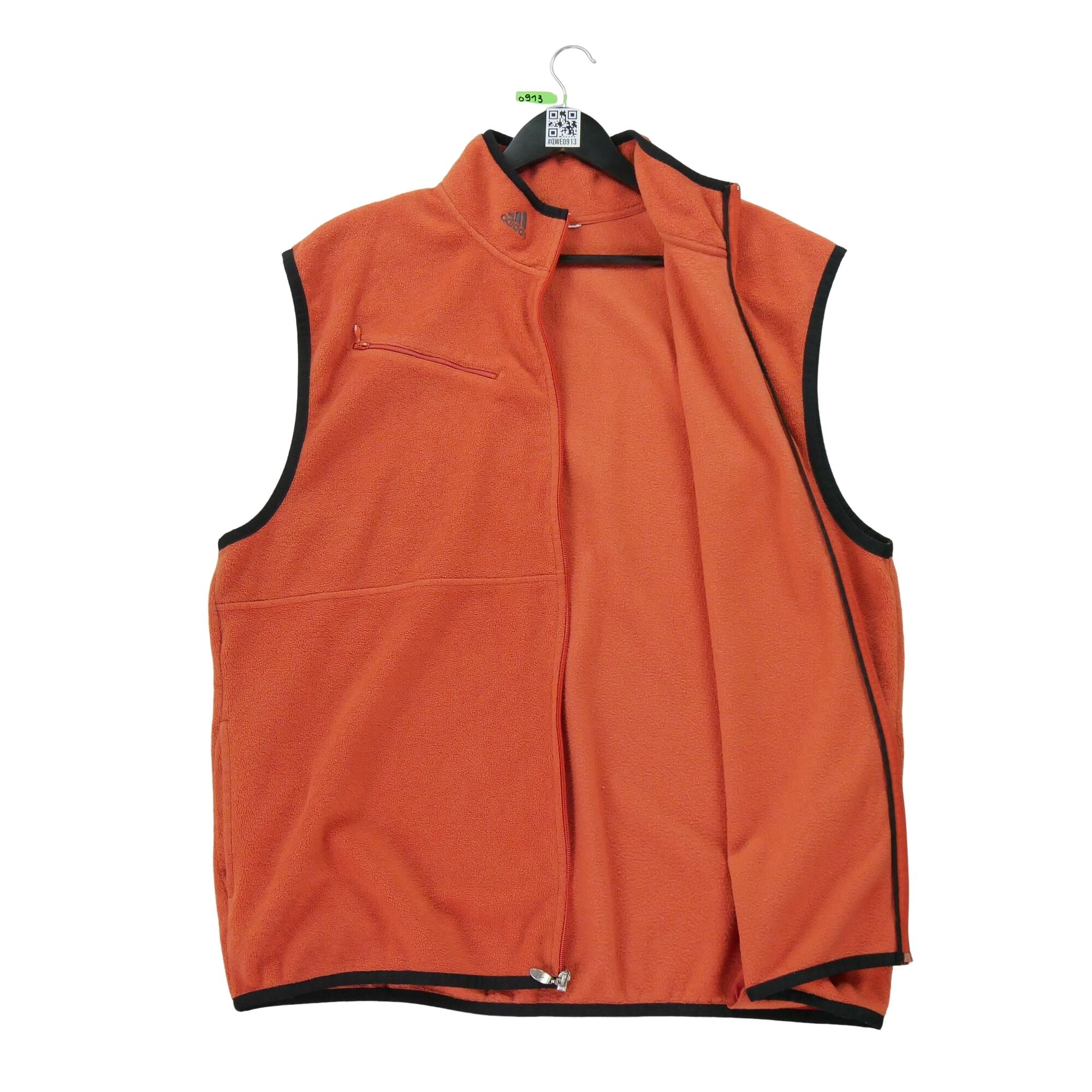 Seconda Mano Giacca in pile arancione da uomo Stato molto