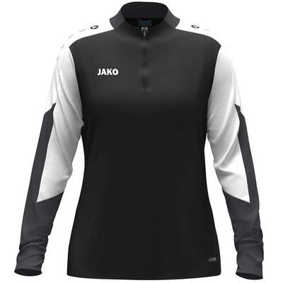 Jako dynamic ziptop dames - zwart / wit / antraciet