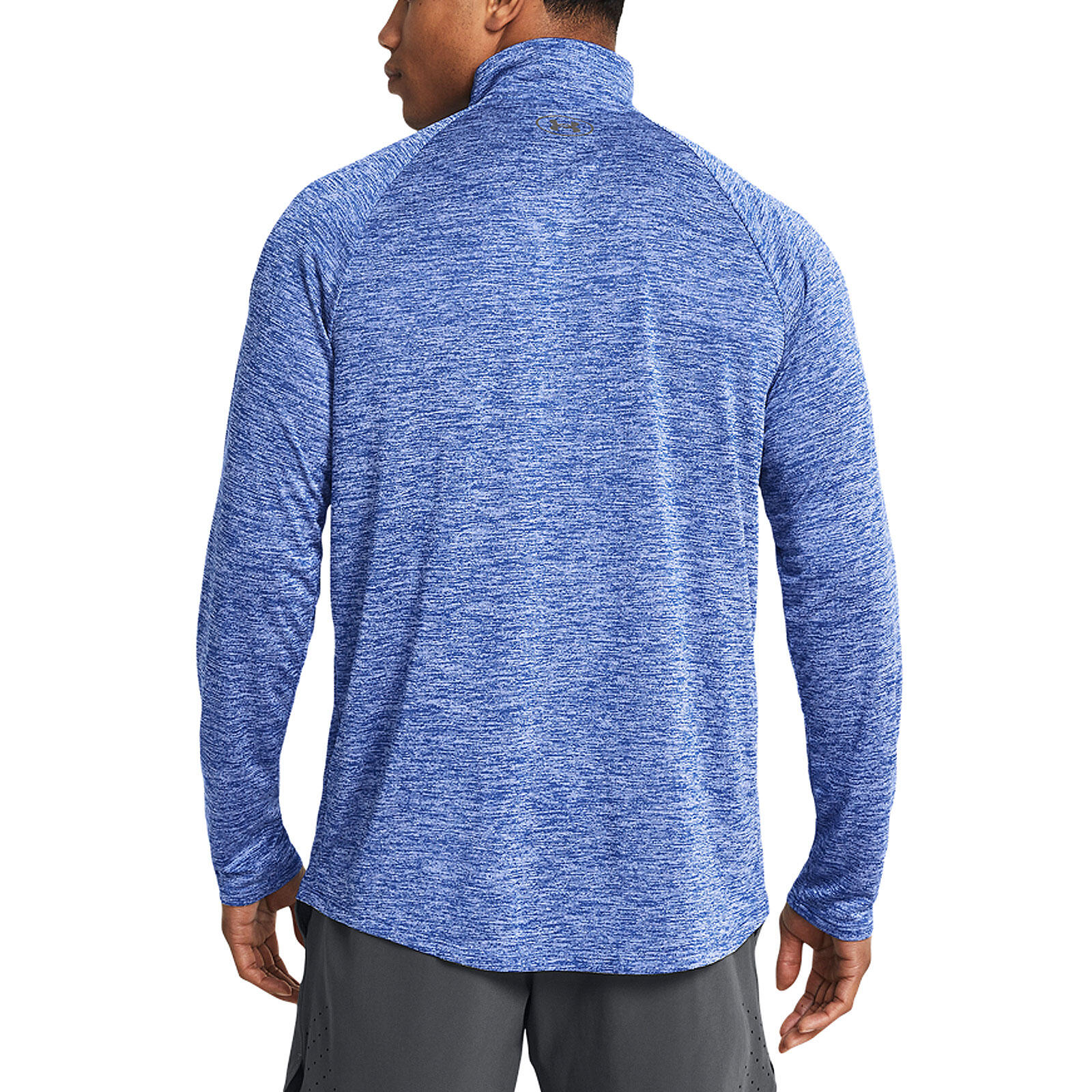 Haut d'entraînement Under Armour Tech 1/2 zip bleu 3/6